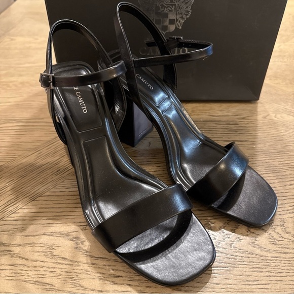 Vince Camuto Shoes - Vince Camuto Black Heeled Sandal 4 Inches NEW with Box Herrica Heel 9.5M